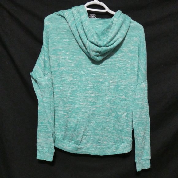 SWS, small, cropped knit hooded pullover sweater, kangaroo pockets, GUC - Picture 3 of 16